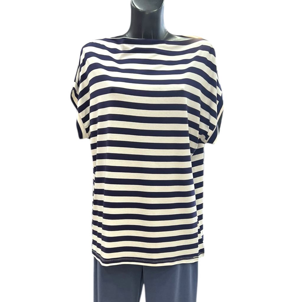 Maglia con scollo a barca