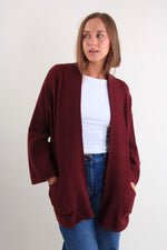 Carica l&#39;immagine nel visualizzatore di Gallery, Cardigan con scollo a costine
