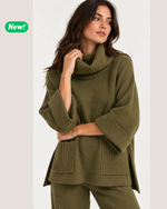 Carica l'immagine nel visualizzatore di Gallery, Maglione a girocollo ampio con tasche
