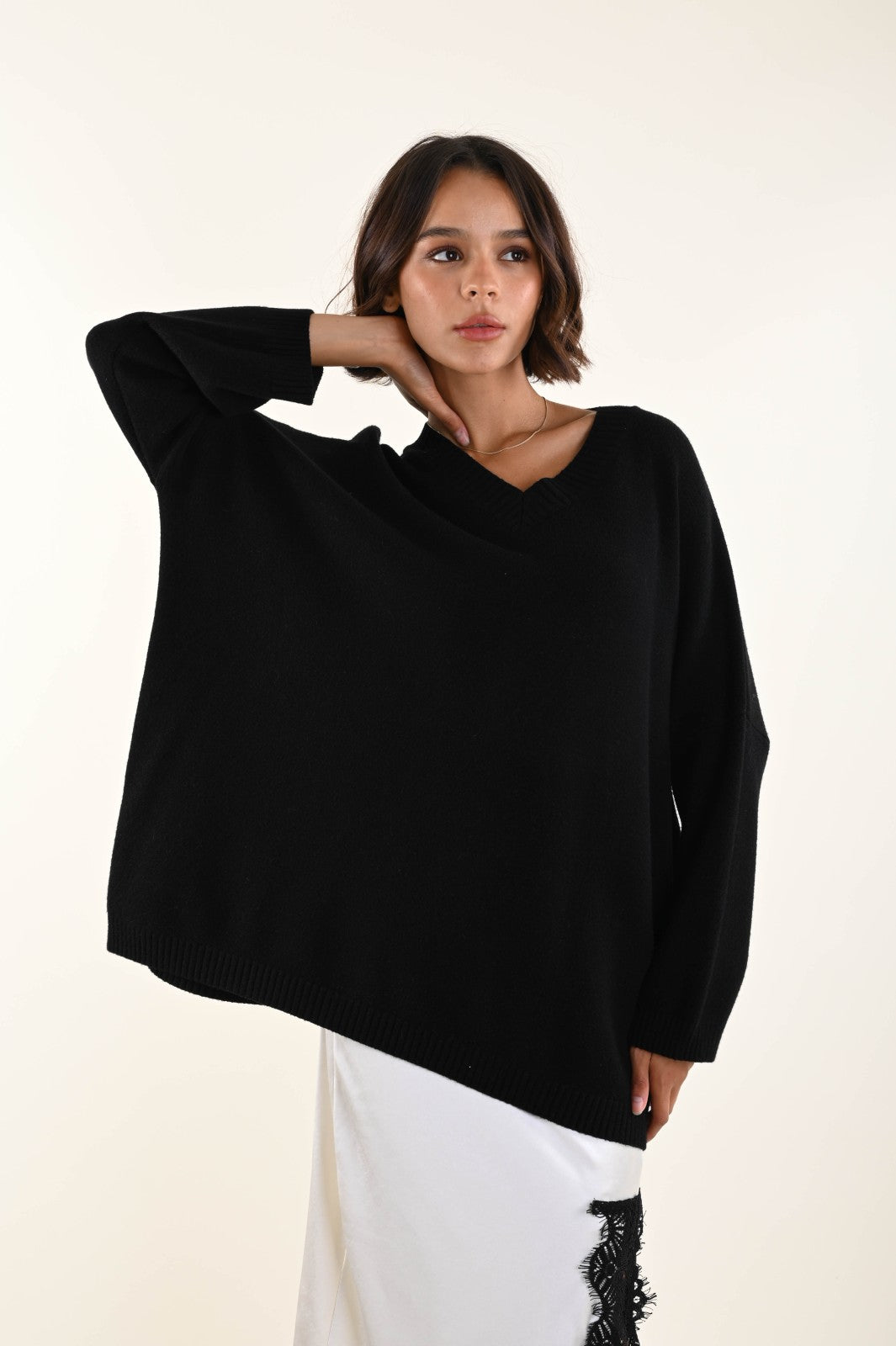 Maglione con scollo a V