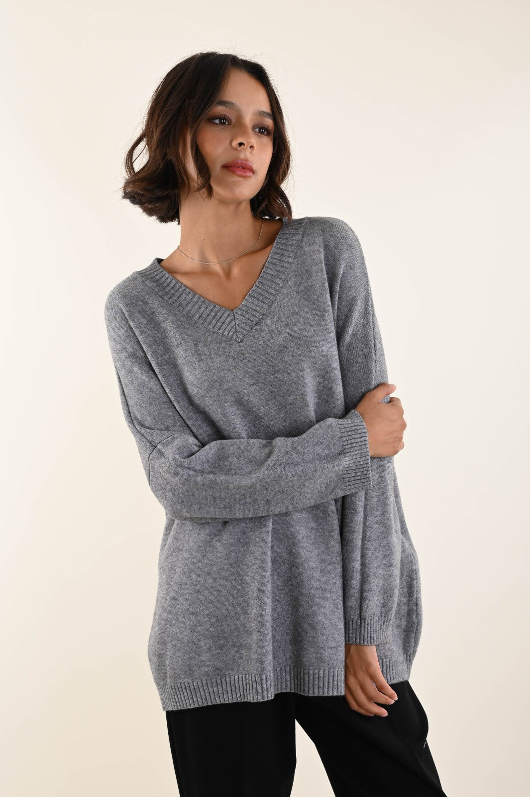 Maglione con scollo a V