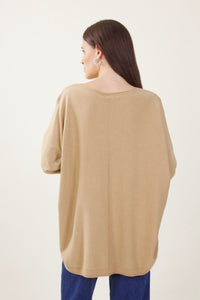 Maglia treccia laterale