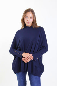 Maglia con bottoni decorativi