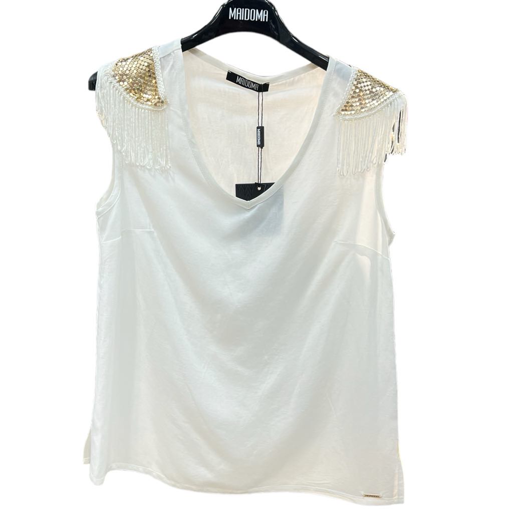 Blusa spalline gioiello