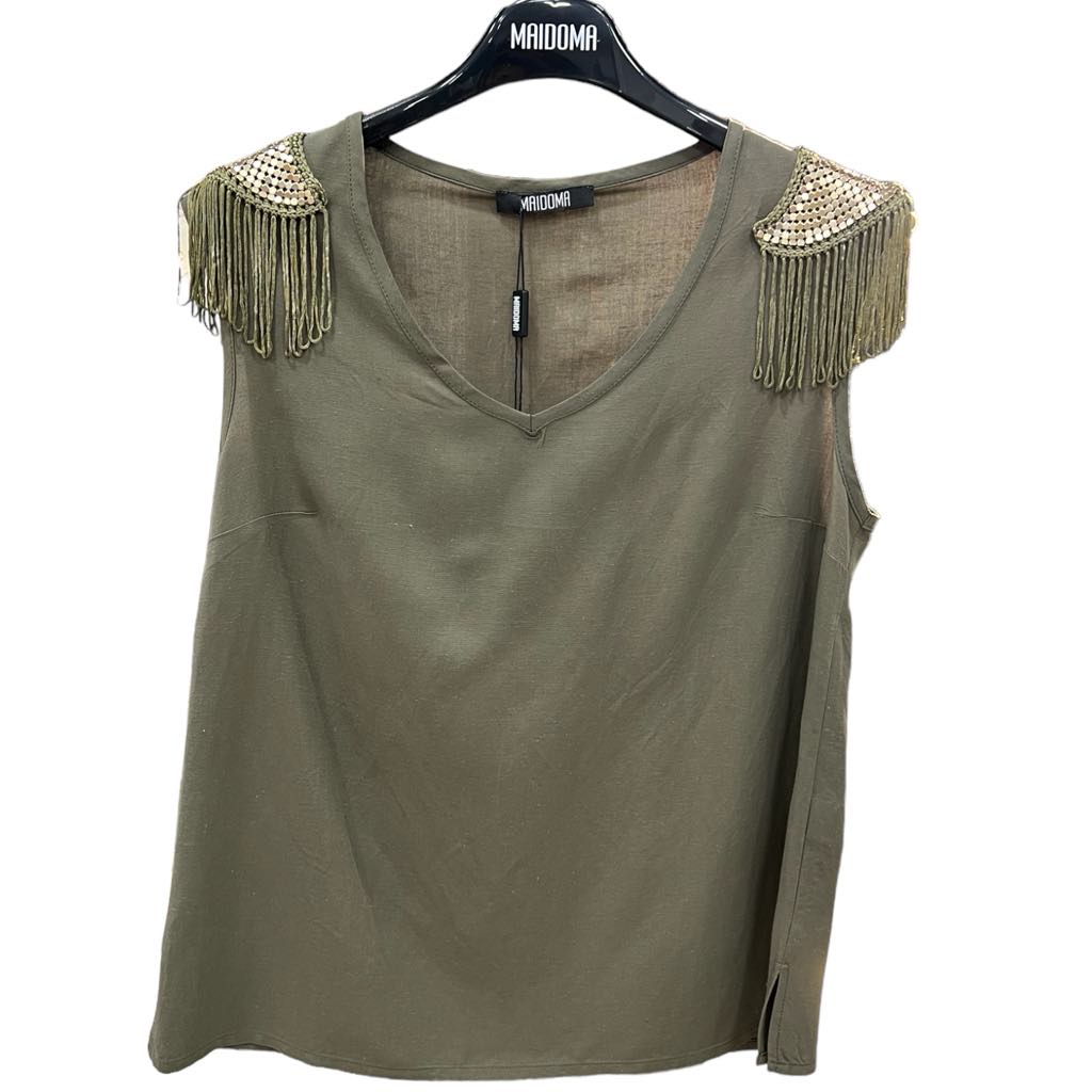 Blusa spalline gioiello