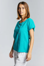 Load image into Gallery viewer, Maglia in lino con bottoni II
