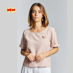 Load image into Gallery viewer, Maglia in lino con rosellina
