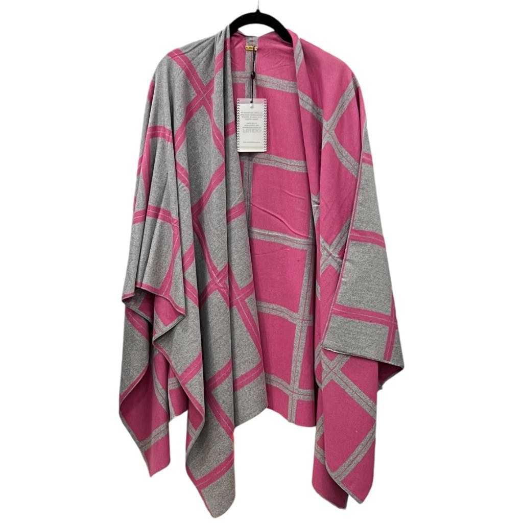 Poncho double face quadrati