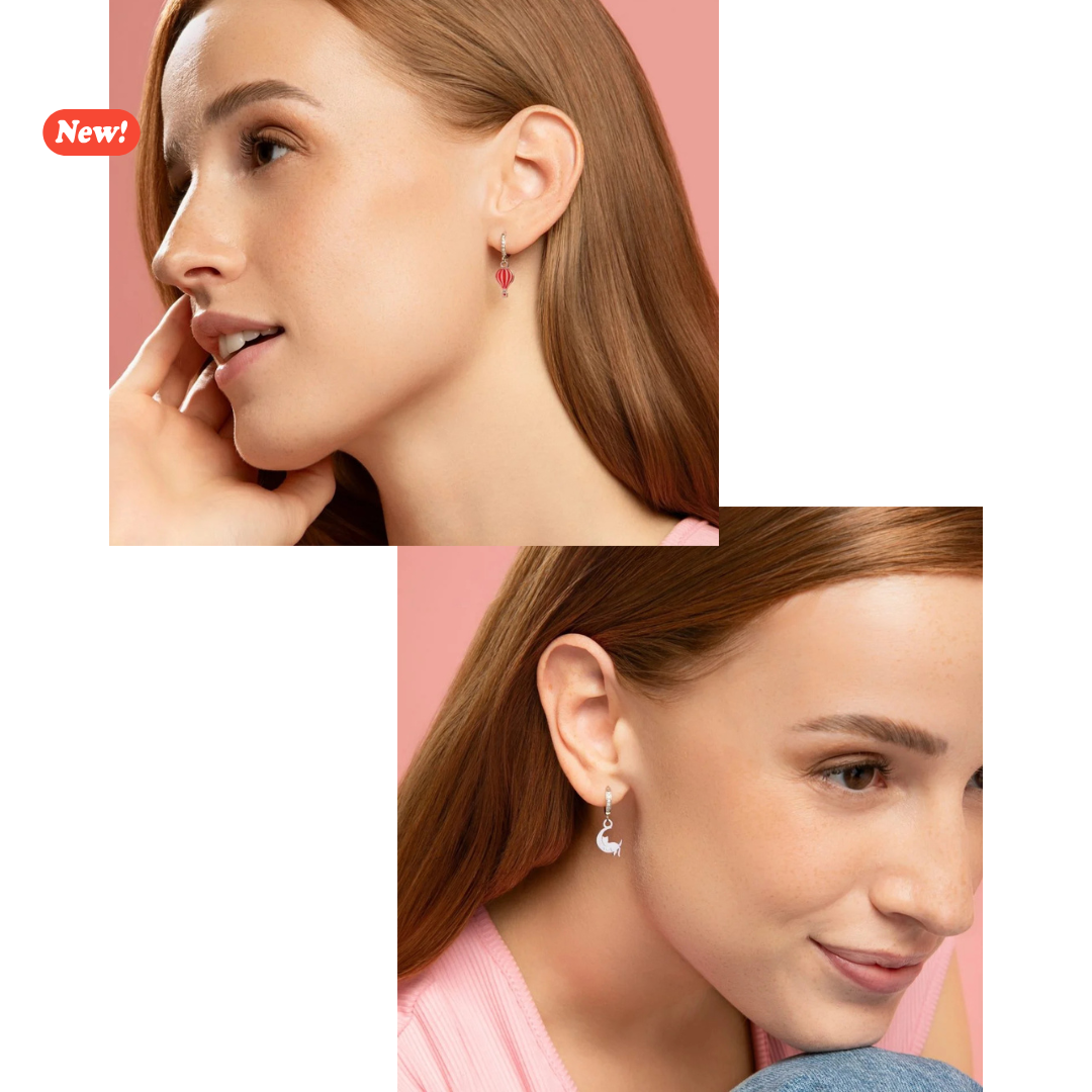 Orecchini anelle “Sogni di luna”