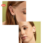 Load image into Gallery viewer, Orecchini anelle “Chiave e serratura di Alice in Wonderland”
