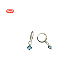 Load image into Gallery viewer, Orecchini cristallo a rombo
