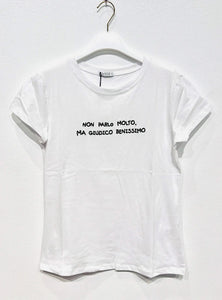 T-Shirt "Non parlo molto ma giudico benissimo"