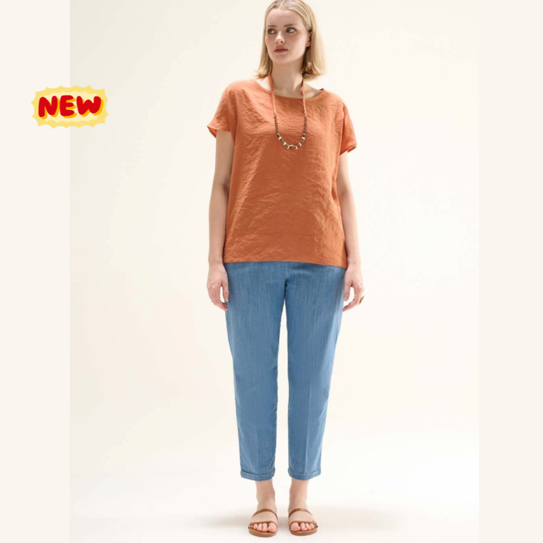 Jeans a caviglia scoperta