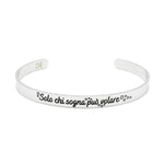 Load image into Gallery viewer, Bracciale rigido “Solo chi sogna può volare”
