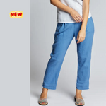 Load image into Gallery viewer, Pantaloni in lino gamba regular
