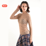 Carica l'immagine nel visualizzatore di Gallery, Maglia in pizzo a maniche lunghe
