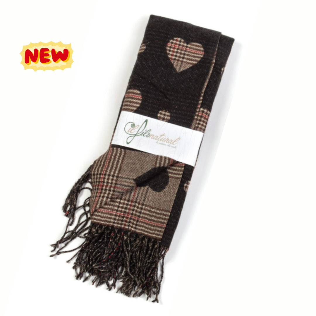 Scialle/Stola Tartan Cuore Doubleface