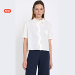 Carica l'immagine nel visualizzatore di Gallery, Camicia con abbottonatura ondulata
