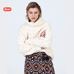 Load image into Gallery viewer, Maglione con trama lavorata a maglia
