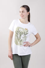 Carica l&#39;immagine nel visualizzatore di Gallery, T-Shirt fantasia foglie
