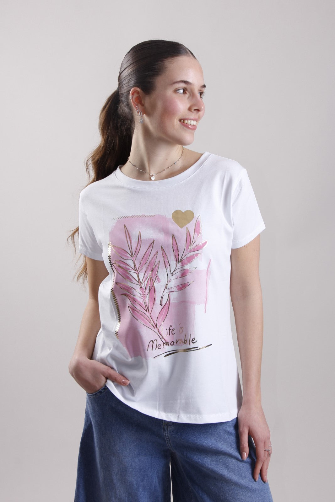 T-Shirt fantasia foglie