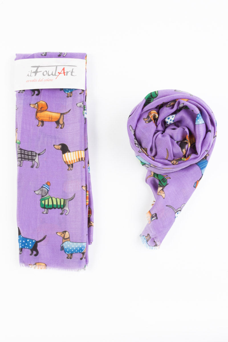 Scialle/Foulard Dogs bassotti