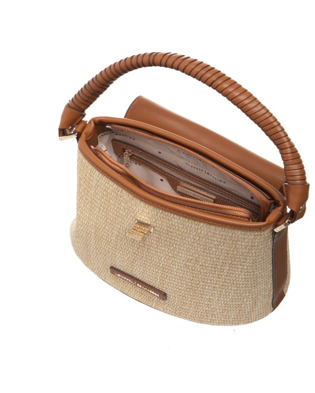 Borsa a mano tessuto intrecciato