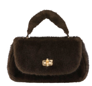 Borsa a mano in ecopelliccia