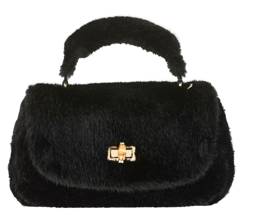 Borsa a mano in ecopelliccia