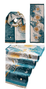 Carica l&#39;immagine nel visualizzatore di Gallery, Sciarpa fantasia floreale

