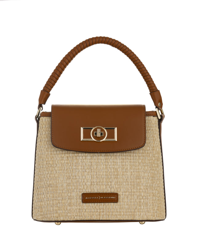 Borsa a mano tessuto intrecciato