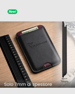 Load image into Gallery viewer, Slim Wallet compatibile MagSafe - Fino a 3 carte, con Anello adattatore
