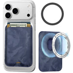 Carica l'immagine nel visualizzatore di Gallery, Slim Wallet compatibile MagSafe - Fino a 3 carte, con Anello adattatore (Pattern Camo)
