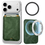 Carica l'immagine nel visualizzatore di Gallery, Slim Wallet compatibile MagSafe - Fino a 3 carte, con Anello adattatore (Pattern Camo)
