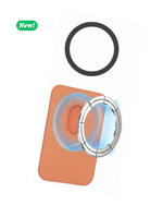 Load image into Gallery viewer, Slim Wallet compatibile MagSafe - Fino a 3 carte, con Anello adattatore (Pattern Liquid)
