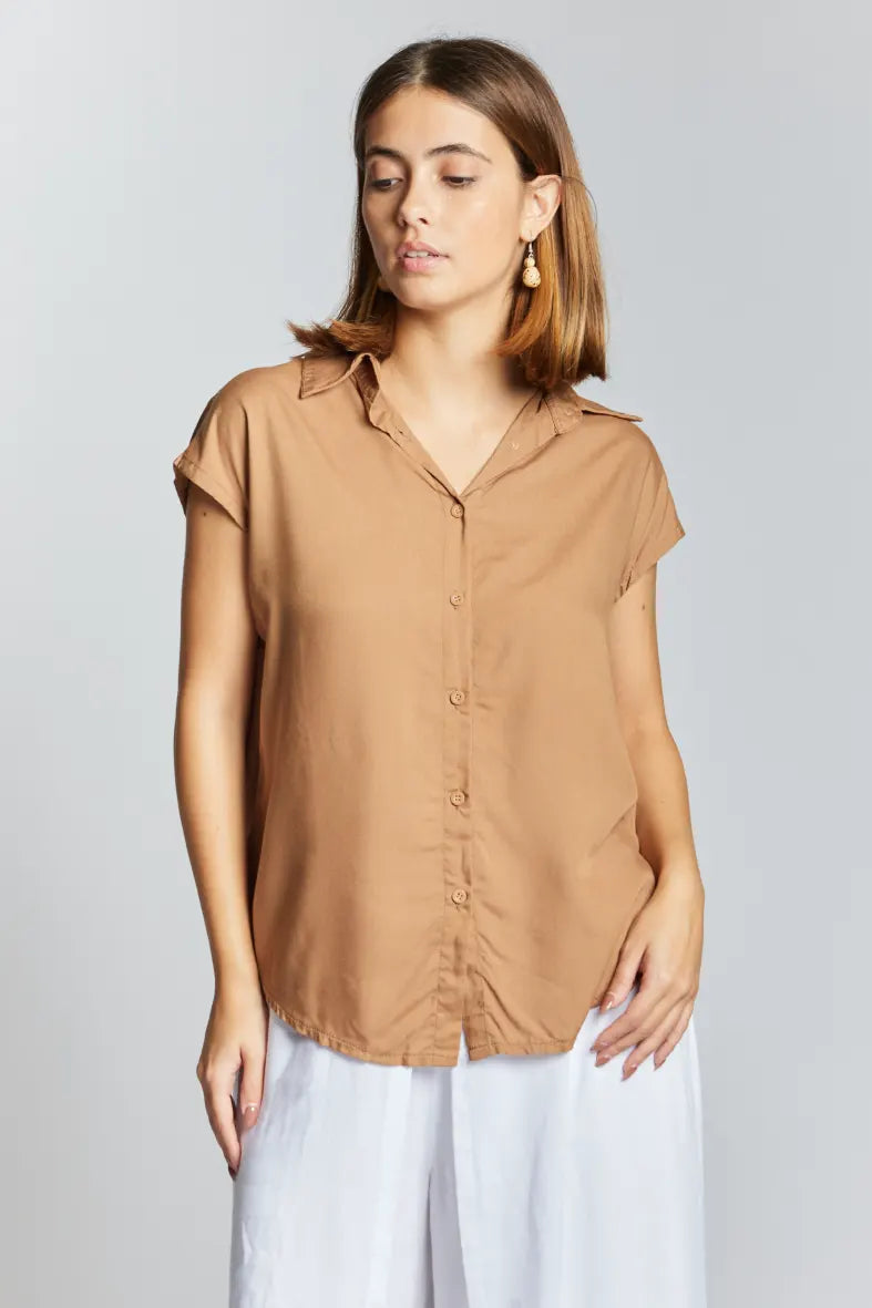 Camicia a tinta unita