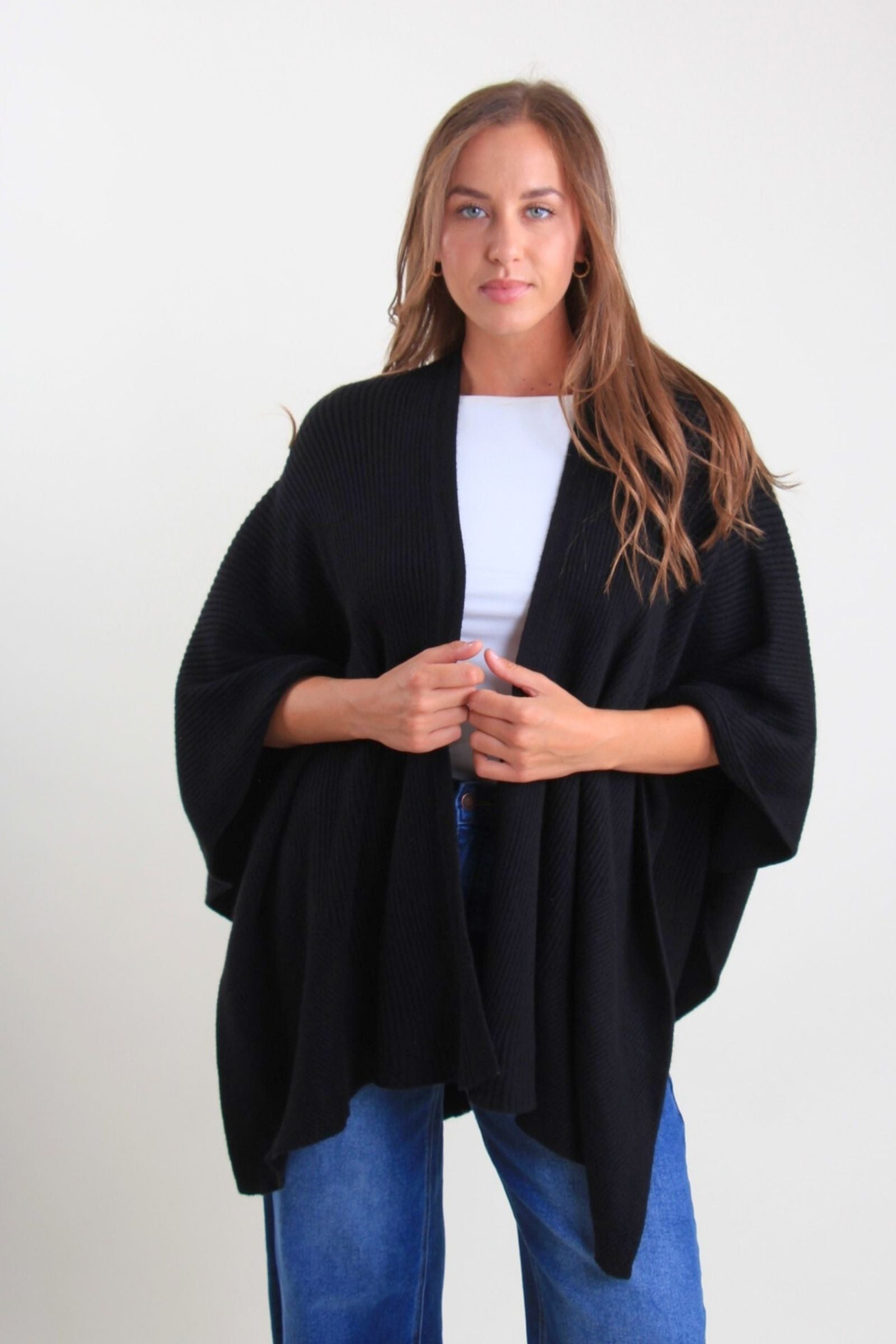 Mantella maglia a coste