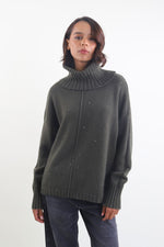Load image into Gallery viewer, Maglione con collo alto a coste
