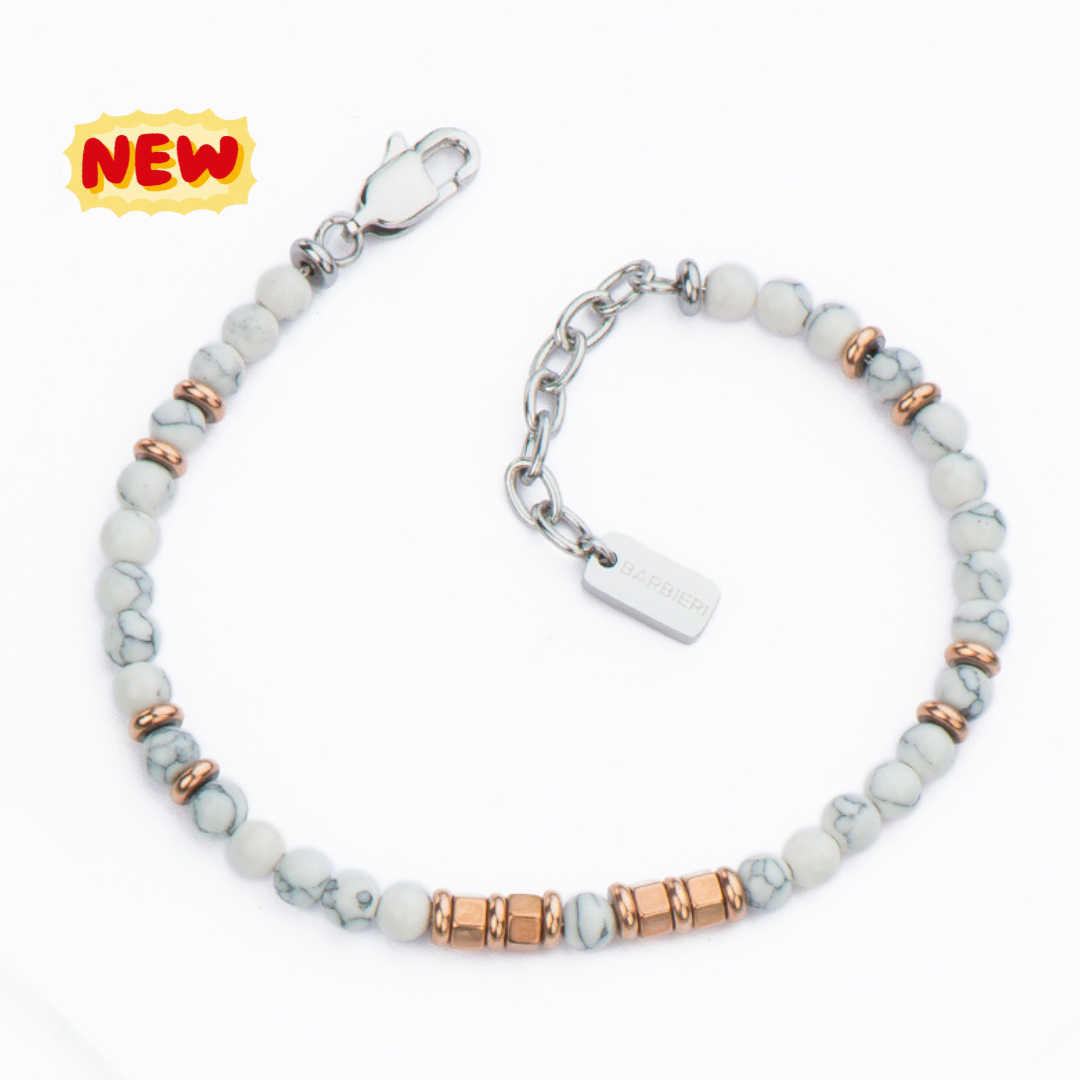 Bracciale sfere in pietra