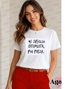 Load image into Gallery viewer, T-shirt "Mi sveglio Ottimista poi passa"

