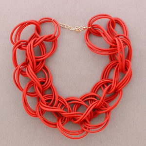 Collana con maglie in Gomma