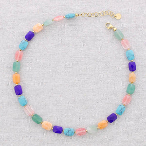 Collana in acciaio Stone