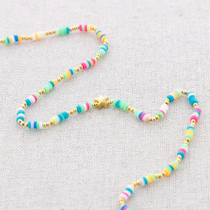 Girocollo Fimo Steel Colours Star