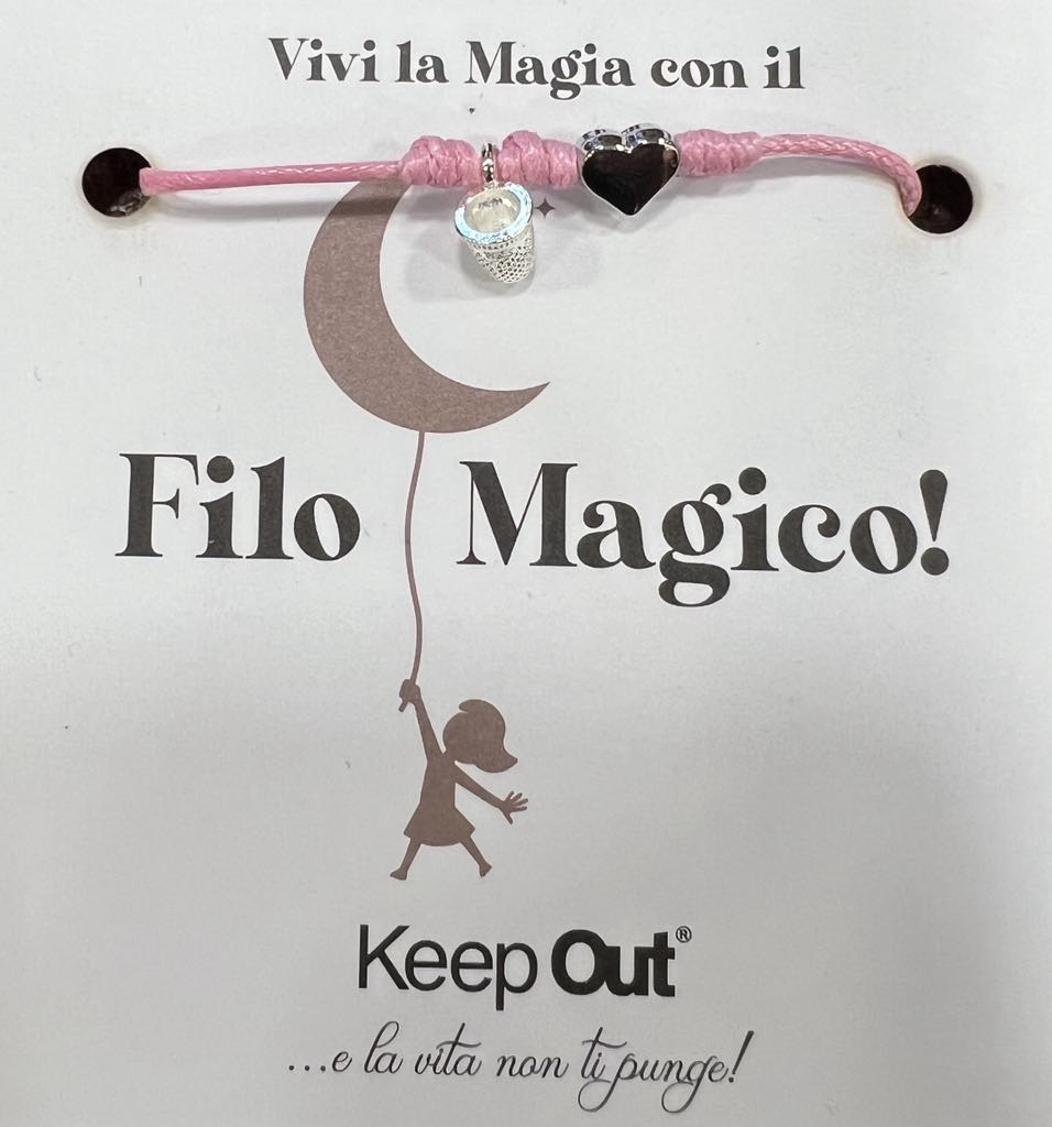 Bracciali filo magico ditale e cuore