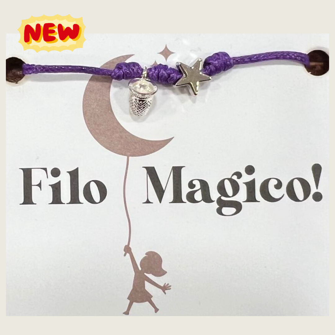 Bracciale filo magico ditale e stella