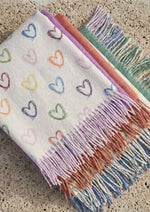 Carica l'immagine nel visualizzatore di Gallery, Pashmina reversibile Cuori
