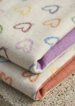 Carica l'immagine nel visualizzatore di Gallery, Pashmina reversibile Cuori

