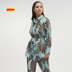 Load image into Gallery viewer, Camicia lunga con cintura
