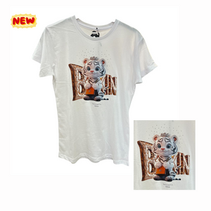 T-Shirt con stampe e strass