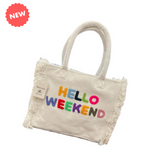 Carica l&#39;immagine nel visualizzatore di Gallery, Borsa media Hello Weekend
